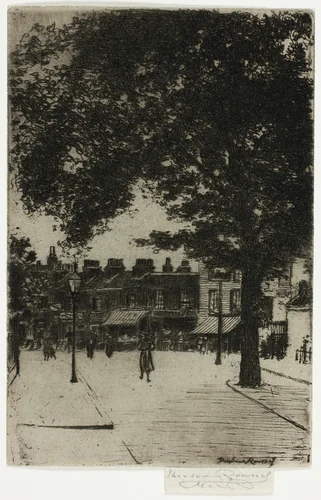 The Sign of White Horse, Parson's Green by Theodore Roussel, print, 1906