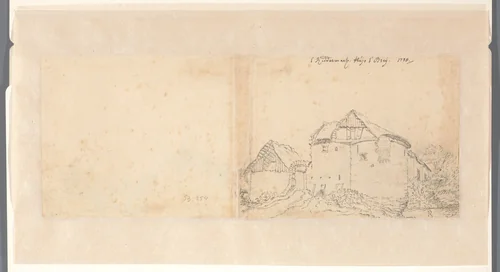 Het Riddermatig Huys te Breij by Jan de Beijer, drawing, 1738