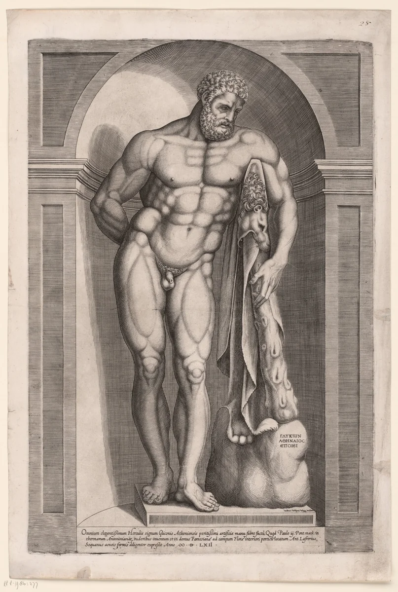 Hercules Farnese by Unknown, print, 1562