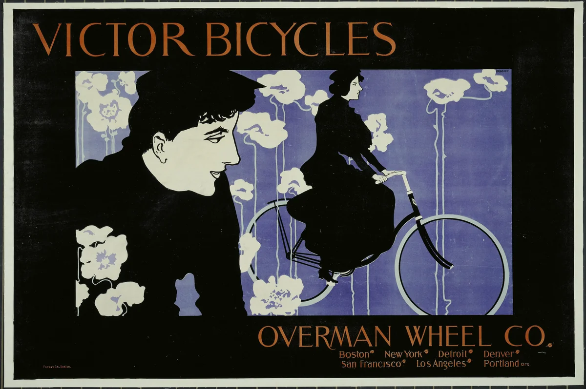Victor Bicycles, Overman Wheel Co by William Bradley, design, 1895