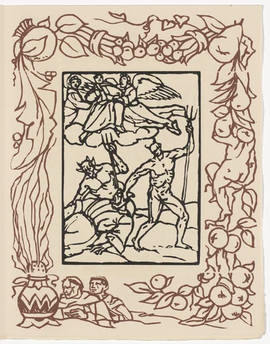 Plate (page 269) from Les Petites Fleurs de St. François (The Little Flowers of St. Francis) by Émile Bernard, illustrated book, 1928