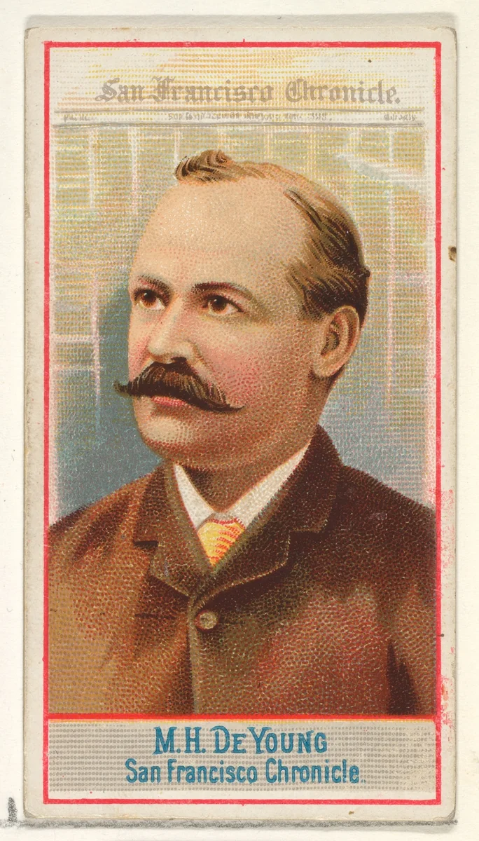 M.H. de Young, San Francisco Chronicle, from the American Editors series (N1) for Allen & Ginter Cigarettes Brands by Allen & Ginter, print, 1887