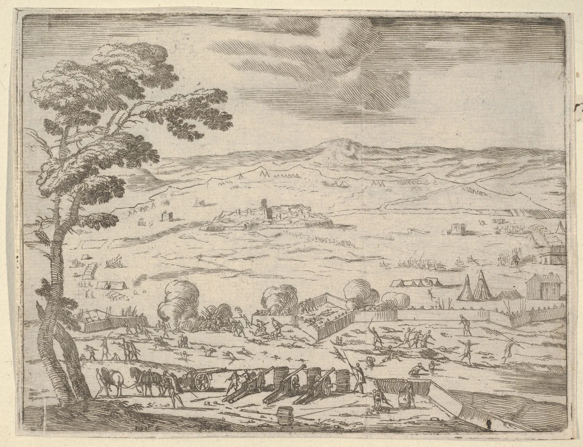 German and Spanish Forts Near Bohemia Were Taken with Great Force Near Bohemia, from "L'Idea di un Principe ed Eroe Cristiano in Francesco I d'Este, di Modena e Reggio Duca VIII [...]" by Bartolomeo Fenice, print, 1659