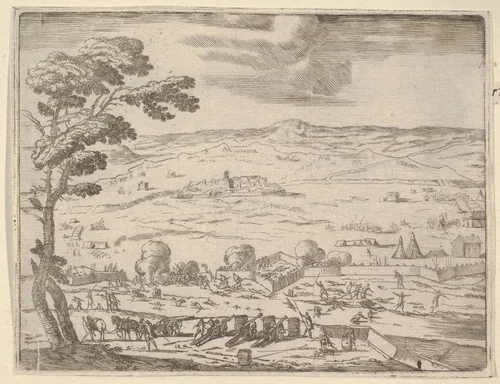 German and Spanish Forts Near Bohemia Were Taken with Great Force Near Bohemia, from "L'Idea di un Principe ed Eroe Cristiano in Francesco I d'Este, di Modena e Reggio Duca VIII [...]" by Bartolomeo Fenice, print, 1659