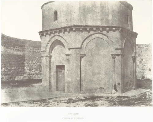 Jérusalem, Chapelle de l'Ascension by Auguste Salzmann, photograph, 1854-1859