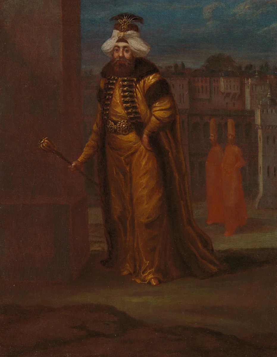 Sultan Mahmud I by Jean Baptiste Vanmour, painting, 1730-1737
