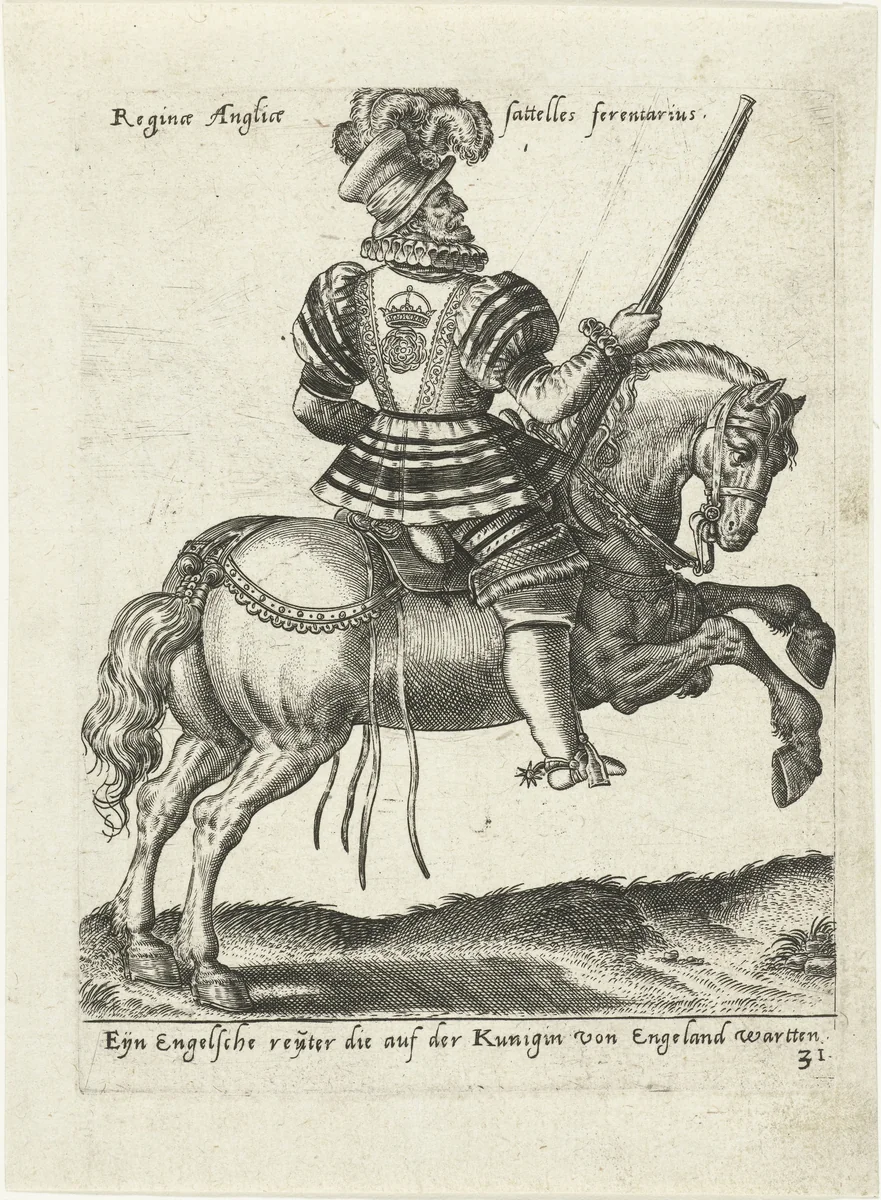 Engelse Yeoman of the Guard by Unknown, print, 1577