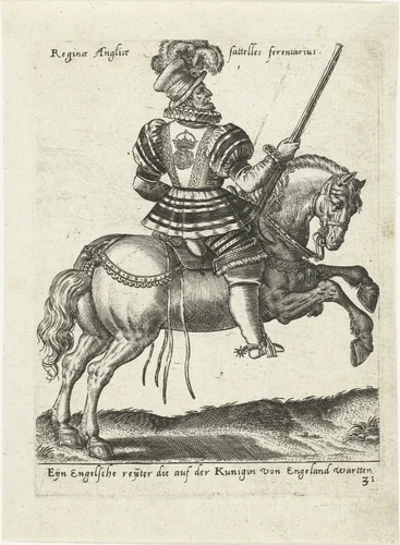 Engelse Yeoman of the Guard by Unknown, print, 1577