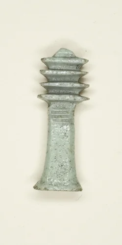Amulet of a Djed Pillar by Egyptian, metalwork, -1070--656