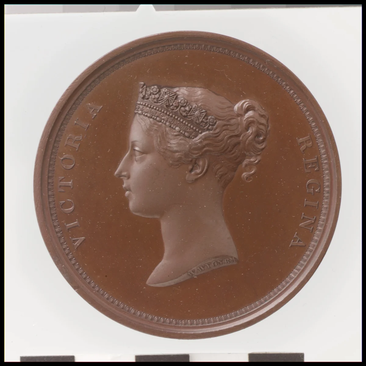 Victoria's Visit to the Corporation of London by William Wyon, metalwork, 1837