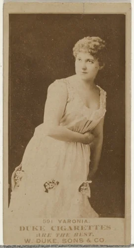 Card Number 591, Varonia, from the Actors and Actresses series (N145-7) issued by Duke Sons & Co. to promote Duke Cigarettes by W. Duke, Sons & Co., photograph, 1880-1889