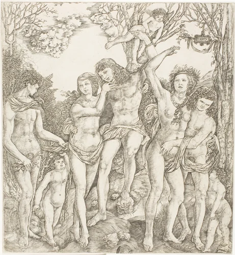Allegory of Carnal Love by Cristofano Robetta, print, 1525-1535