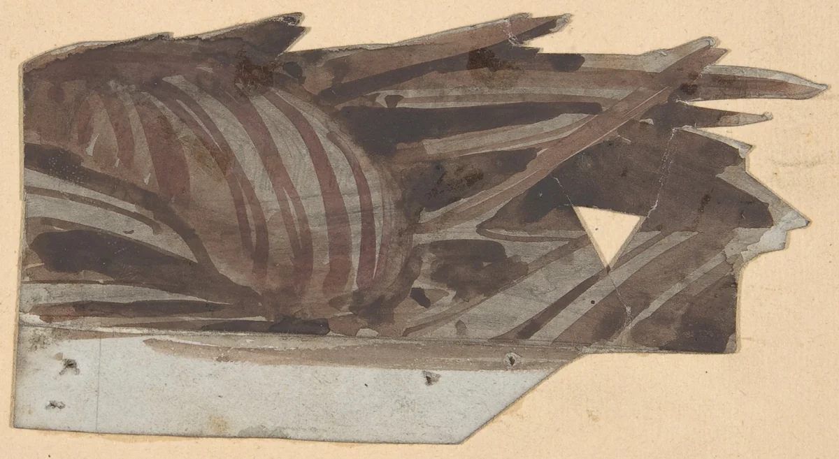 Design for a Stage Set at the Opéra, Paris by Eugène Cicéri, drawing, 1830-1890