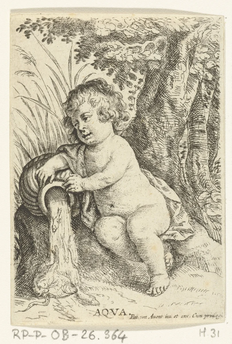 Water by Pieter van Avont, print, 1622-1652