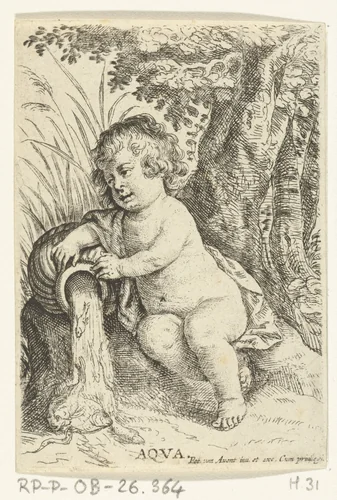 Water by Pieter van Avont, print, 1622-1652