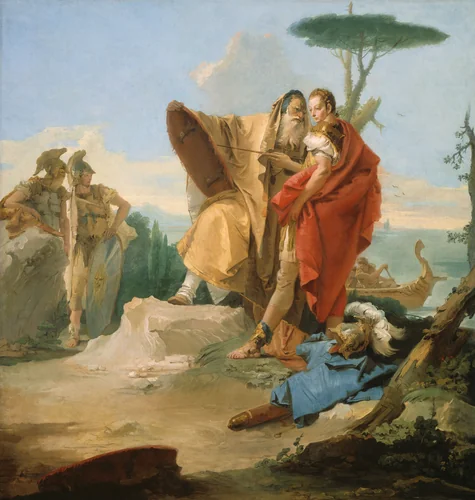 Rinaldo and the Magus of Ascalon by Giovanni Battista Tiepolo, painting, 1742-1745