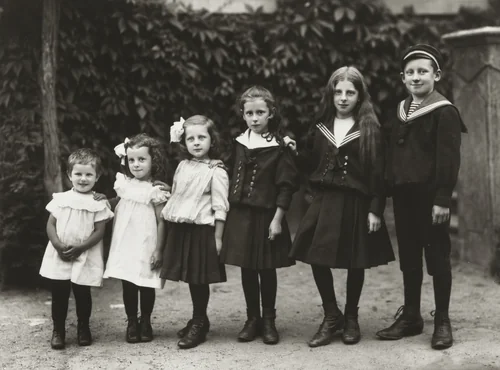 Children of a Landowner by August Sander, photograph, 1911