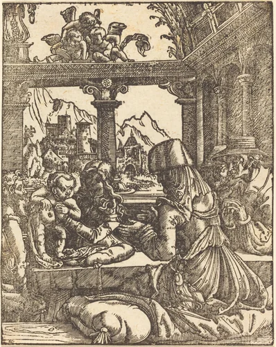 The Holy Kinship by Albrecht Altdorfer, print, 1520