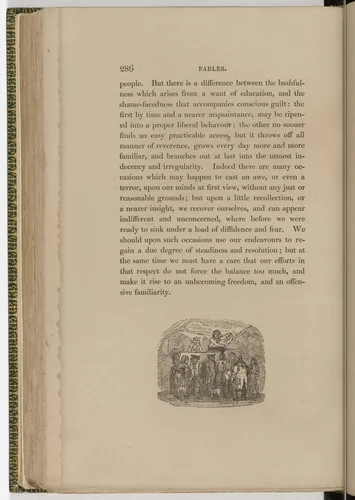 Tailpiece (page 286) from The Fables of Aesop by Thomas Bewick, illustrated book, 1818