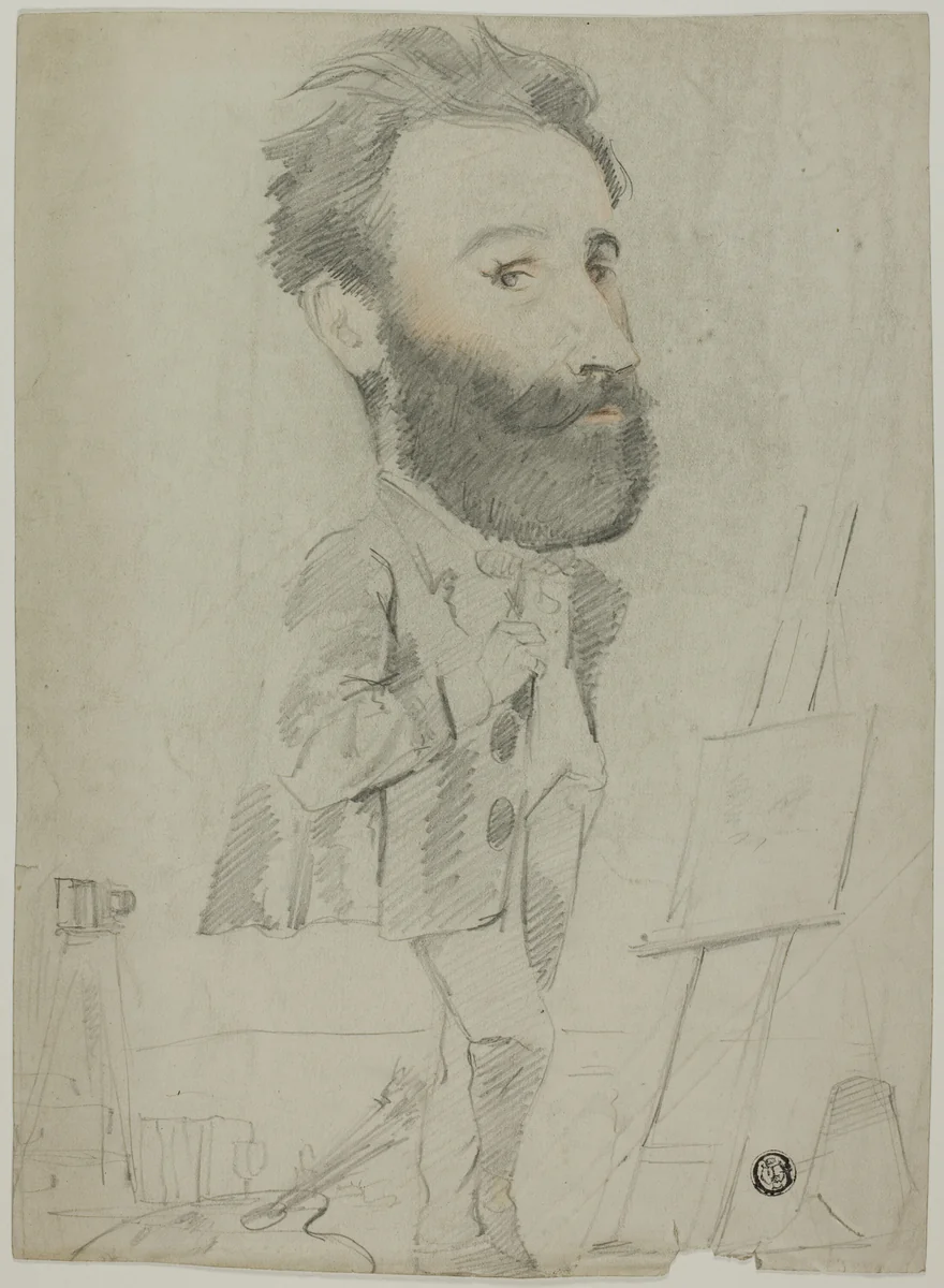 Caricature of an Art Teacher by Unknown Artist, drawing, 1800-1899