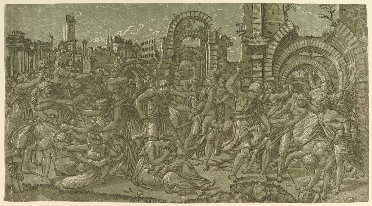 Massacre of the Innocents by Master ND, print, 1530-1560