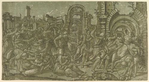 Massacre of the Innocents by Master ND, print, 1530-1560