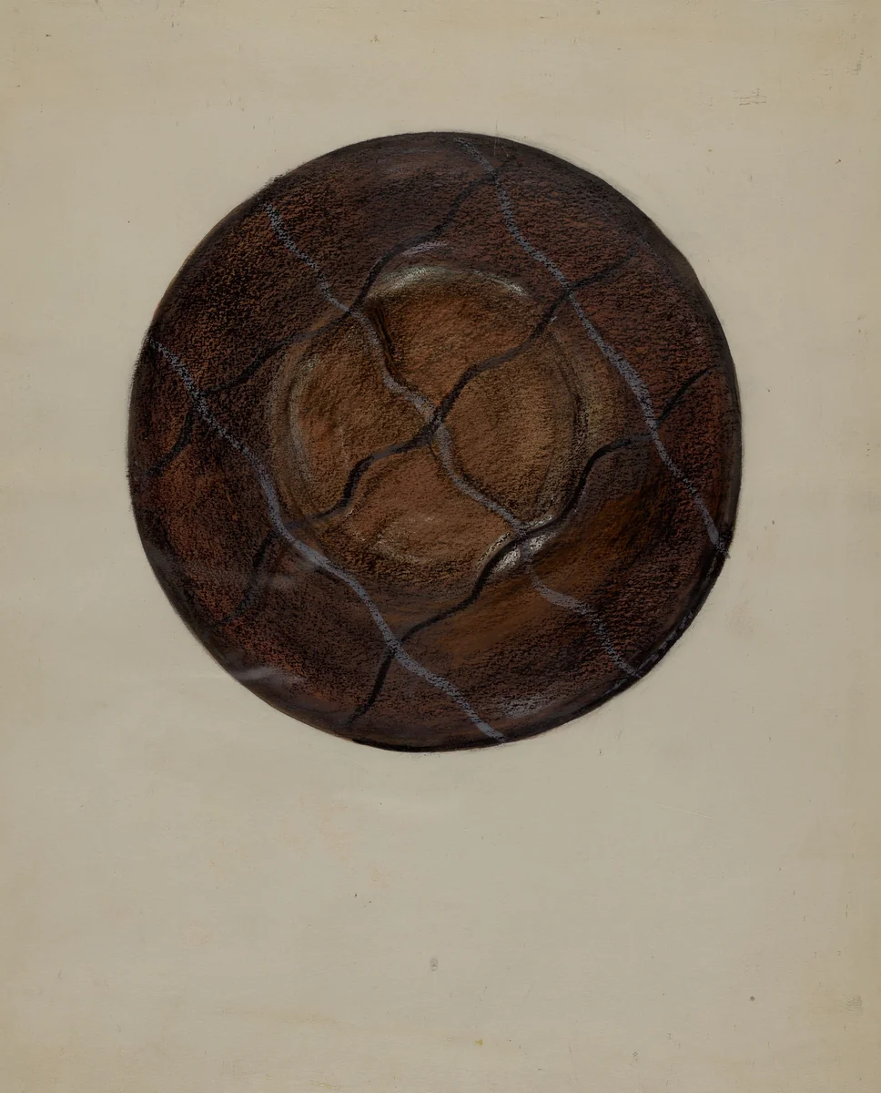 Pa. German Bowl by Ruth Bialostosky, index of american design, 1935-1942