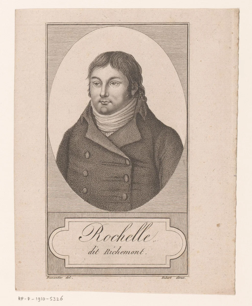Portret van Rochelle by anonymous, print, 1804