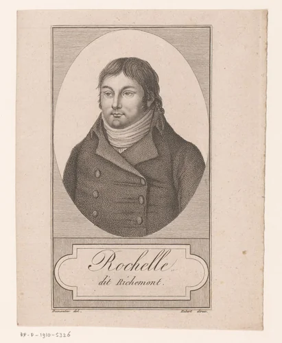 Portret van Rochelle by anonymous, print, 1804