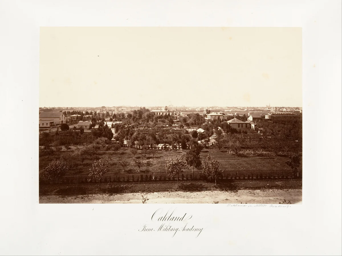 Oakland, from Military Academy by Carleton E. Watkins, photograph, 1864