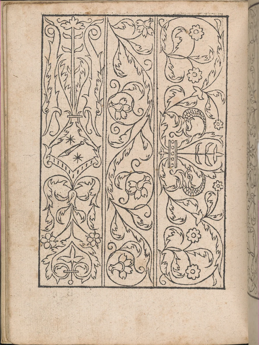 New Modelbüch allen Nägerin u. Sydenstickern (Page 18v) by Hans Hoffman, book, 1556