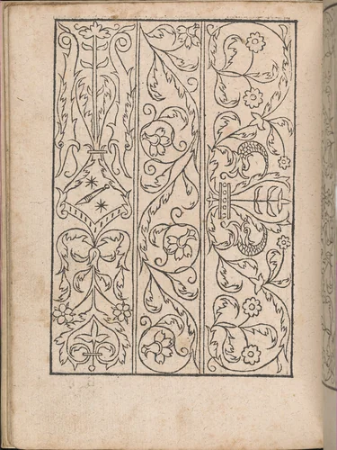 New Modelbüch allen Nägerin u. Sydenstickern (Page 18v) by Hans Hoffman, book, 1556