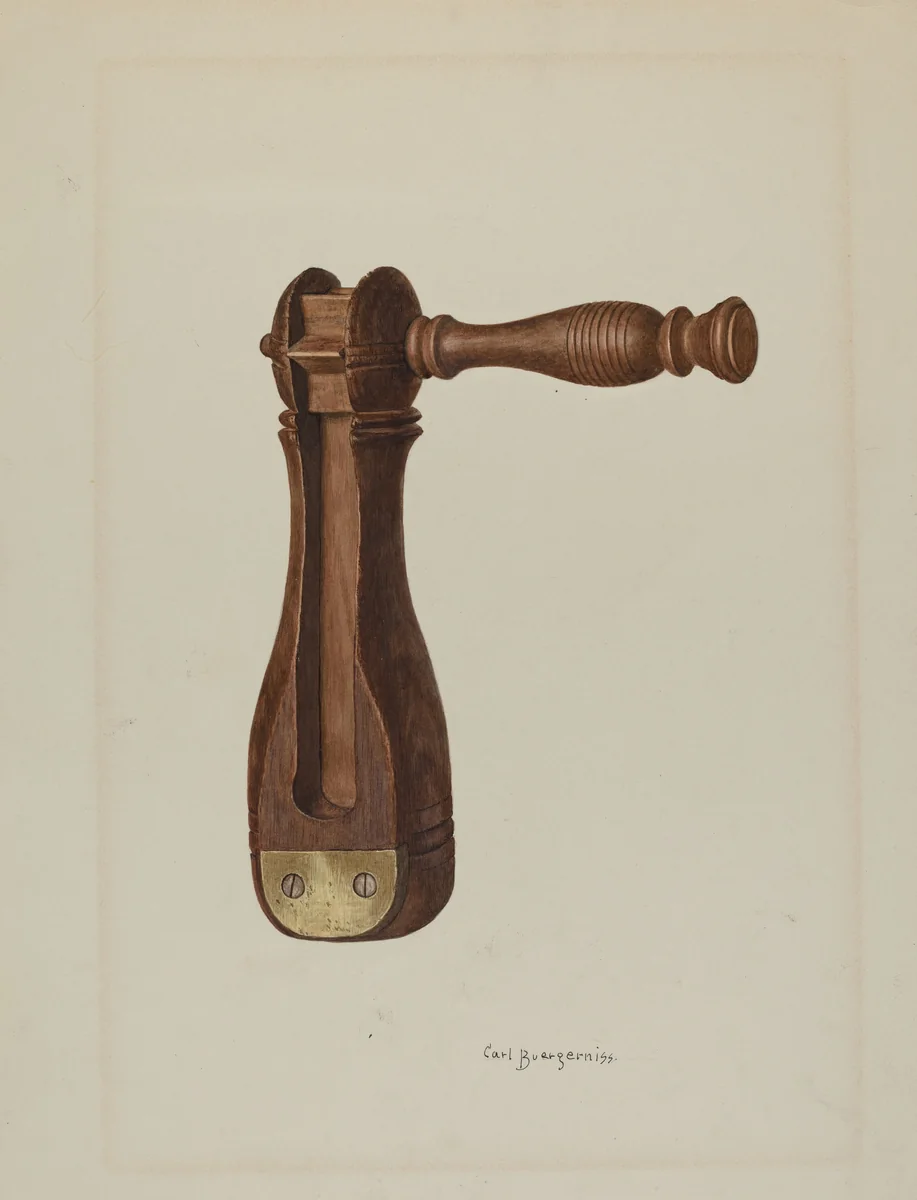 Police Rattle by Carl Buergerniss, index of american design, 1940