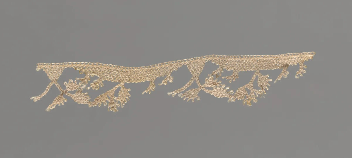 Edging by Eastern Mediterranean, probably Cyprus, textile, 1875-1900