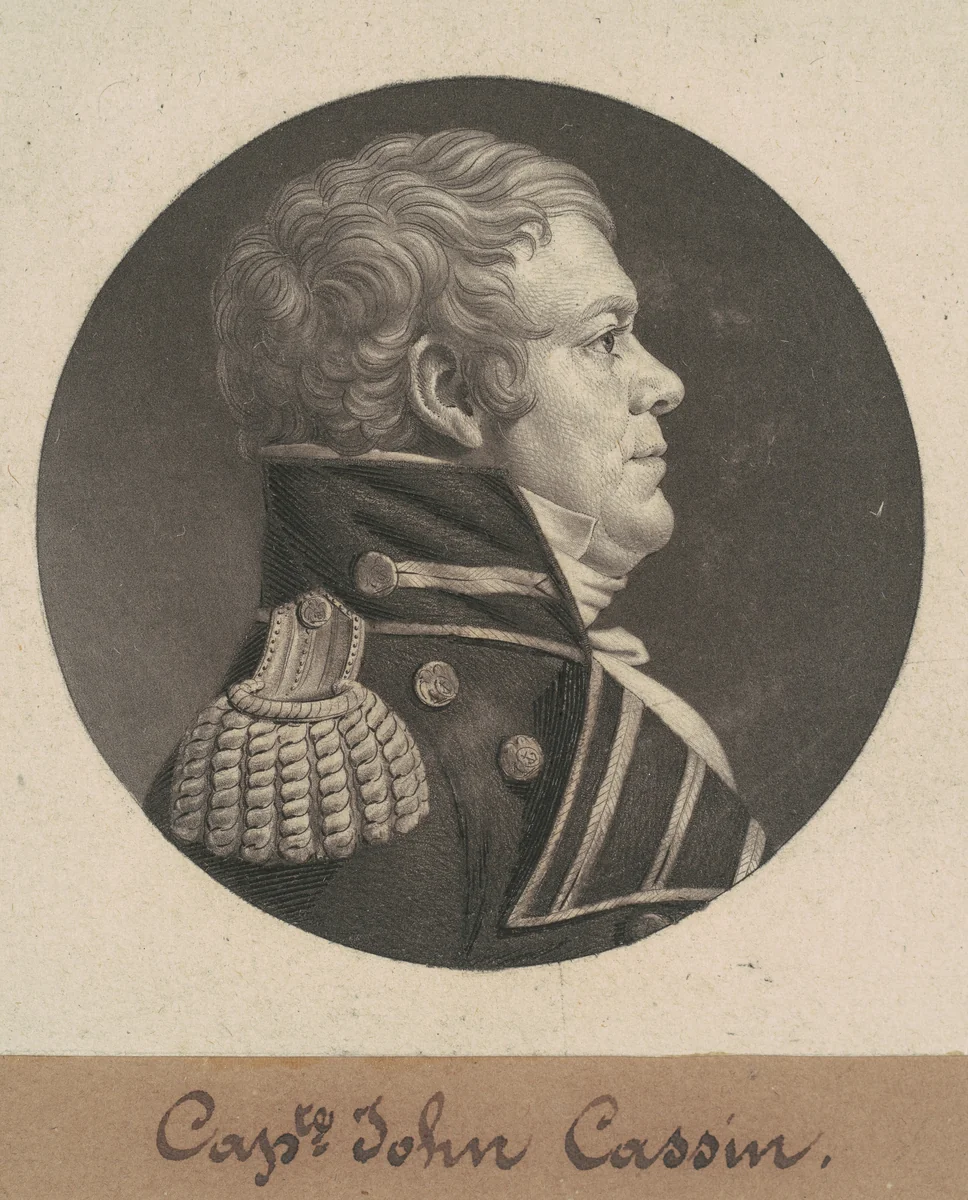John Cassin by Charles B. J. Févret de Saint-Mémin, print, 1806