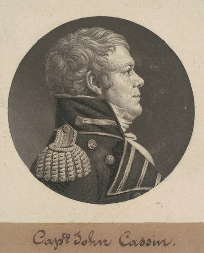 John Cassin by Charles B. J. Févret de Saint-Mémin, print, 1806