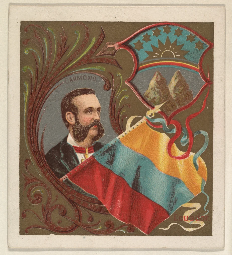 Ecuador, from the International Cards series (N238), issued by Kinney Bros. by Kinney Brothers Tobacco Company, print, 1888