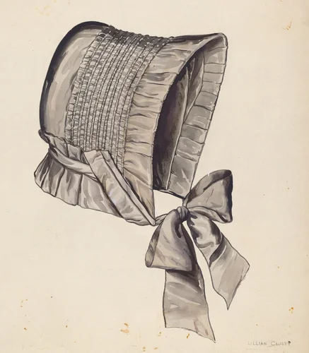 Bonnet by Lillian Causey, index of american design, 1937