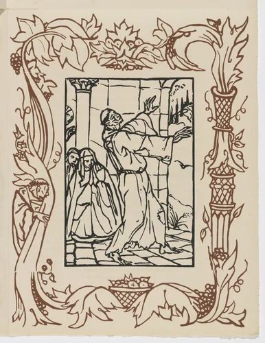 Plate (page 115) from Les Petites Fleurs de St. François (The Little Flowers of St. Francis) by Émile Bernard, illustrated book, 1928