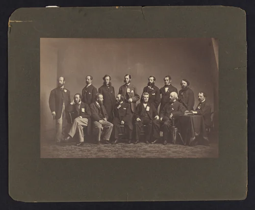 [Members of the New York Sanitary Commission] by Mathew Brady, photograph, 1858-1862