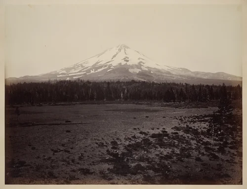 Mount Shasta from the North by Carleton E. Watkins, photograph, 1870