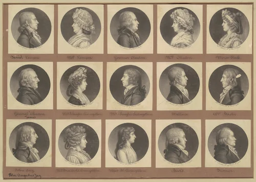 Saint-Mémin Collection of Portraits, Group 5 by Charles B. J. Févret de Saint-Mémin, volume, 1796-1798