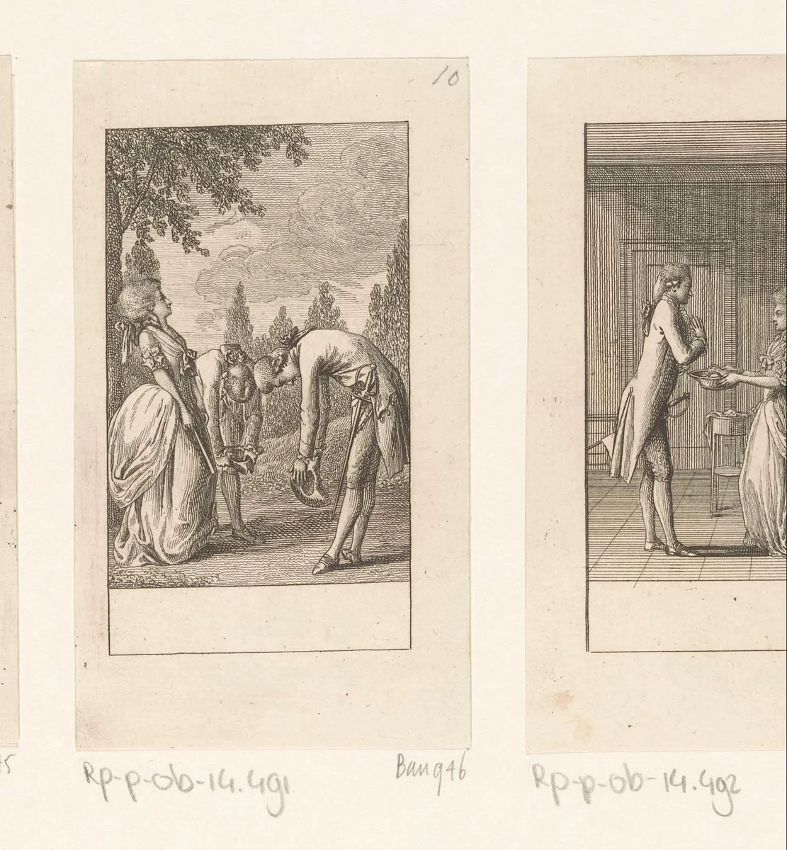 Complimenteuze dwaasheid by Daniel Nikolaus Chodowiecki, print, 1782