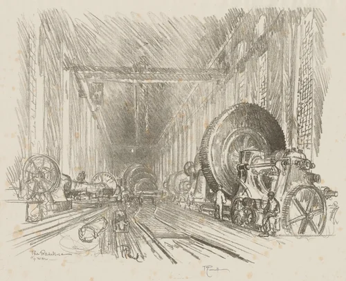 English War Work: The Basilica of War by Joseph Pennell, print, 1916