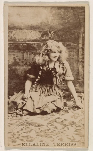 Ellaline Terriss, from the Actresses series (N245) issued by Kinney Brothers to promote Sweet Caporal Cigarettes by Kinney Brothers Tobacco Company, photograph, 1890