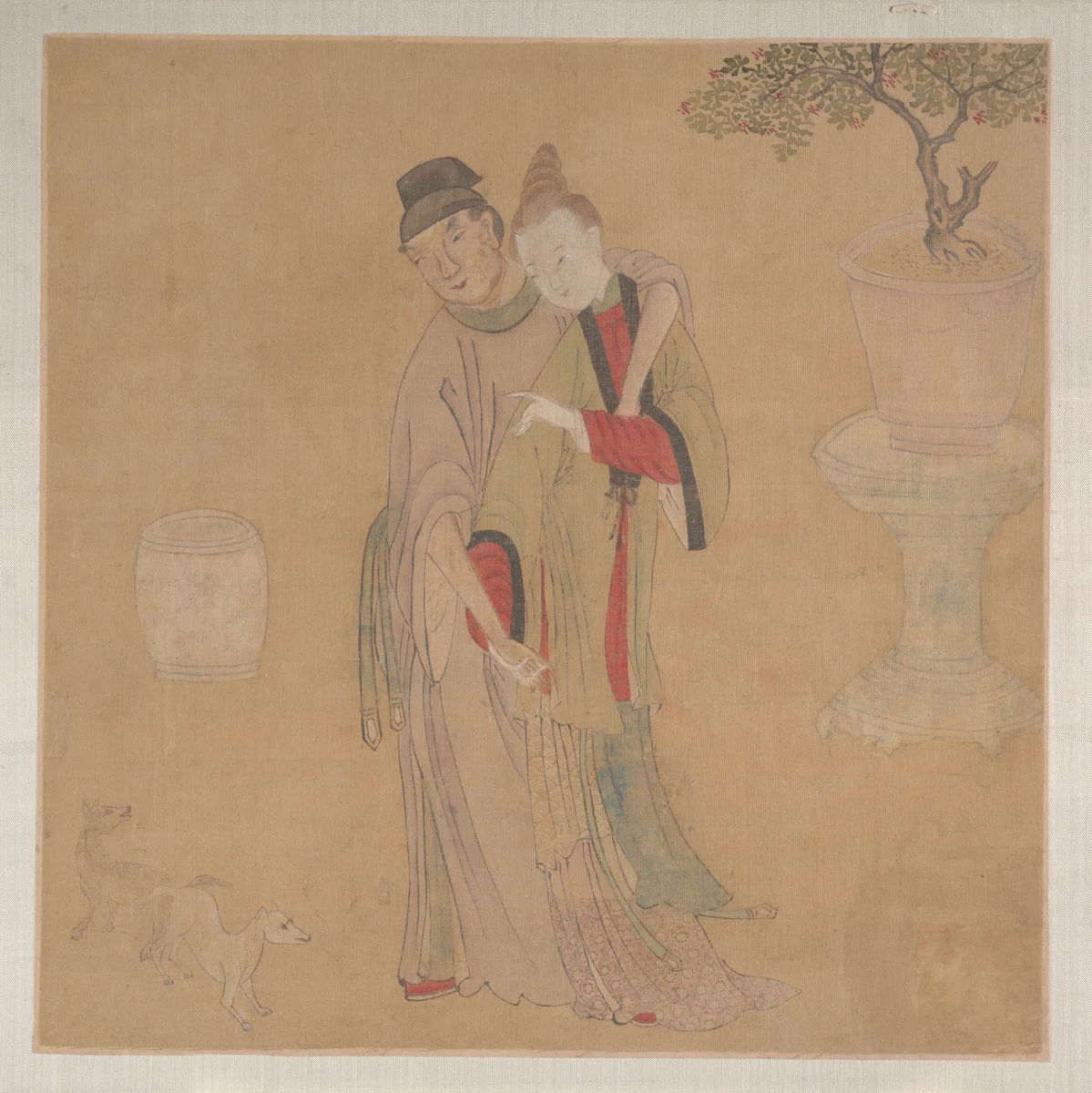 Tartar Officer with Blonde Lady by Unidentified Artist, painting, 1800-1899