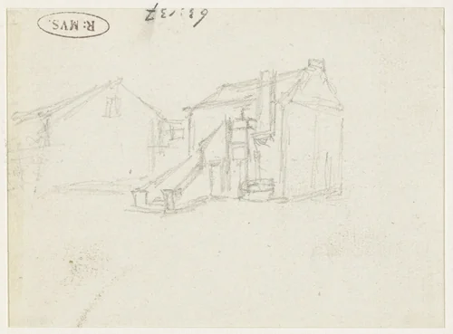 Boerderij by Georges Michel, drawing, 1773-1843