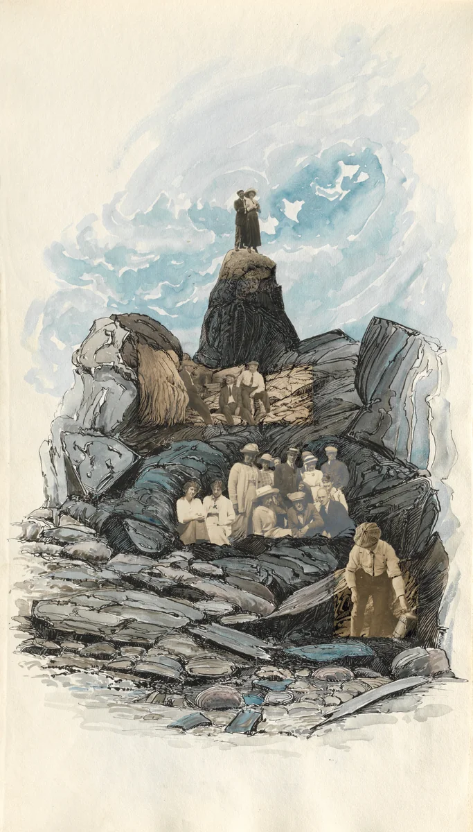 Untitled (page from album titled "July 1913") by Charles Norman Sladen, photograph, 1913