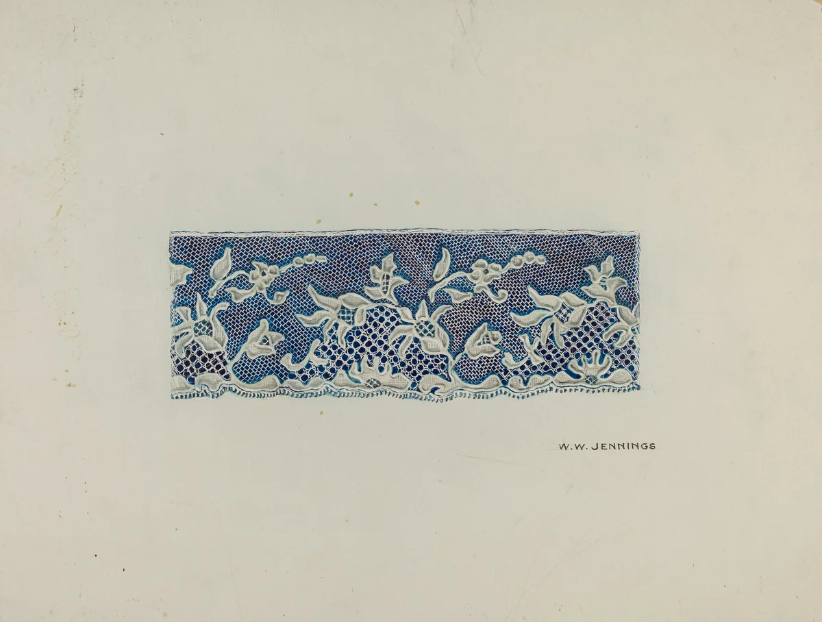 Lace Trim by Walter Jennings, index of american design, 1935-1942