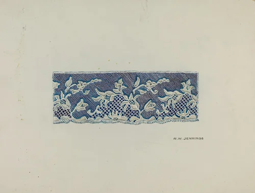 Lace Trim by Walter Jennings, index of american design, 1935-1942